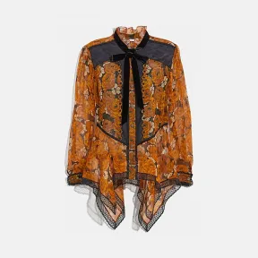 蔻驰/Coach 玫瑰印花上衣 38502 ORG