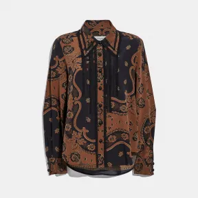 蔻驰/Coach 大手帕印花衬衫 38509 BRN