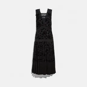 蔻驰/Coach  花卉DEVORE连衣裙 38528_BLK_02