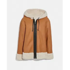 蔻驰/Coach 双面羊毛皮帽衫 38549-AZE-02