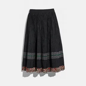 蔻驰/Coach  提花百褶裙 38780_BLK_0