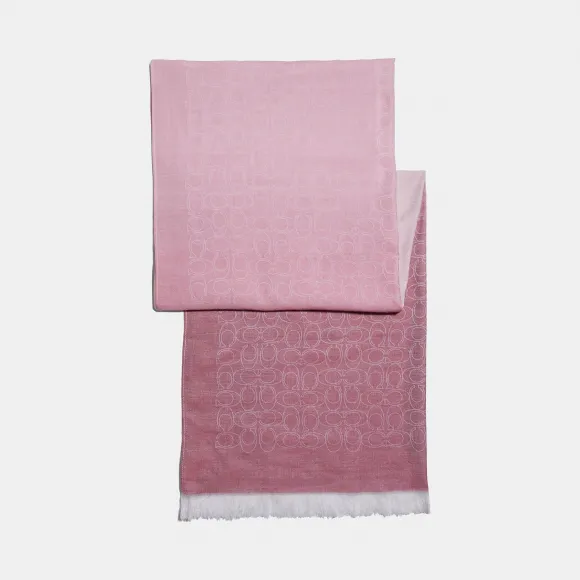 蔻驰/Coach 经典标志渐变色双色披肩 41916 PIN