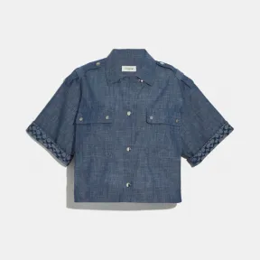 蔻驰/Coach  女士 CHAMBRAY 四方型衬衫 4215-CMB-0
