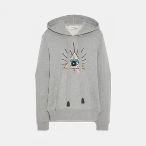 蔻驰/Coach 锥形眼装饰卫衣 42761 GRY