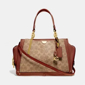 蔻驰/Coach 涂层帆布经典标志Dreamer手袋 54160 B4NQ4