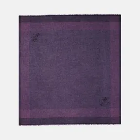 蔻驰/Coach 四季格纹印花丝围巾 54230_AUB