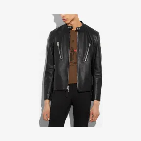 蔻驰/Coach 真皮RACER夹克 57287 BLK