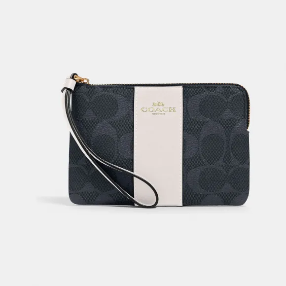 蔻驰/Coach 标志性帆布角拉链腕带 58035-IMDEI