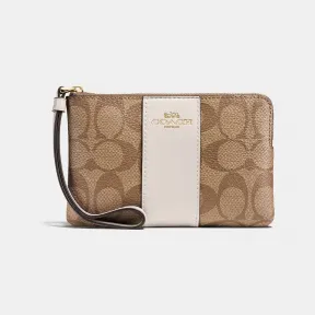 蔻驰/Coach 标志性帆布角拉链腕带 58035-IMDJ8