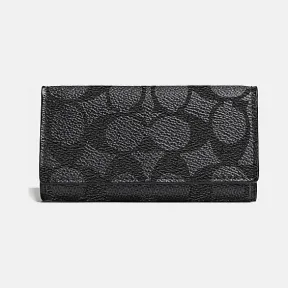 蔻驰/Coach 经典标志帆布4环钥匙包 63266 CHR