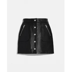 蔻驰/Coach 真皮迷你裙 67643-BLK-02