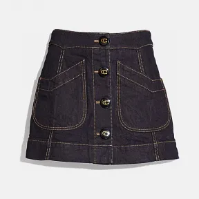 蔻驰/Coach 牛仔半身裙 67676 DEN