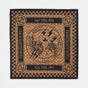 蔻驰/Coach 经典标志猫脸真丝大手帕23x23 69046 TN2