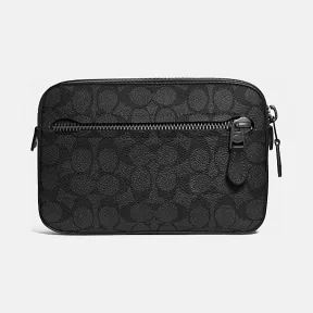 蔻驰/Coach 经典标志帆布METROPOLITAN柔软腰包 69355_QBCHR