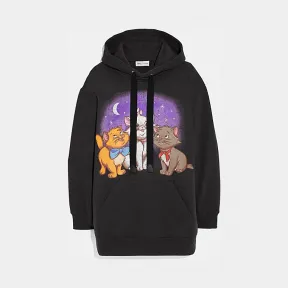 蔻驰/Coach Disney X Coach合作款猫儿历险记大尺寸连帽卫衣 69946 M49