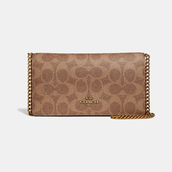 蔻驰/Coach 拼色经典标志帆布多功能腰包 72161 B4NQ4