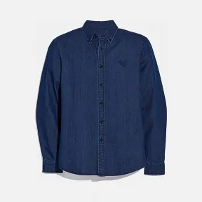 蔻驰/Coach Rexy拼缀丹宁布衬衫 72603 IND