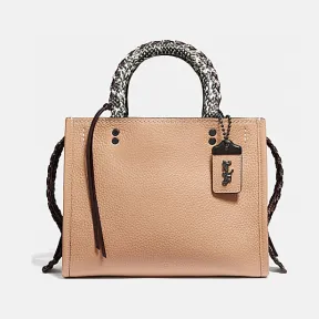 蔻驰/Coach 锁缝和蛇皮细节ROGUE 25号手袋 73729 V5EQP