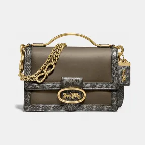 蔻驰/Coach 蛇皮细节RILEY 22号顶部手柄手袋 74147 B4MX