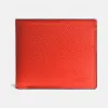 蔻驰/Coach   十字纹皮革紧凑型证件钱包 75096-ORG
