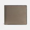 蔻驰/Coach  十字纹皮革紧凑型证件钱包 75096_FOG
