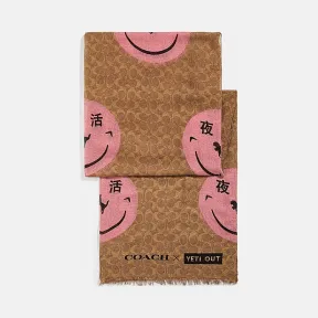 蔻驰/Coach REXY BY YETI OUT经典标志围巾 75550 TN2