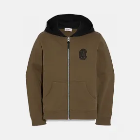 蔻驰/Coach COACH图案连帽卫衣 75831 A44