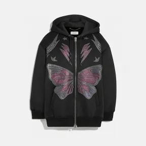 蔻驰/Coach 迷惑摇滚连帽卫衣 75854 NF1