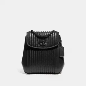蔻驰/Coach Parker Convertible Backpack 16 With Quilting And Rivets76362V5Blk