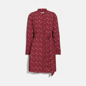 蔻驰/Coach 女士 马车图案印花飘带女士衬衫 88421_PLL