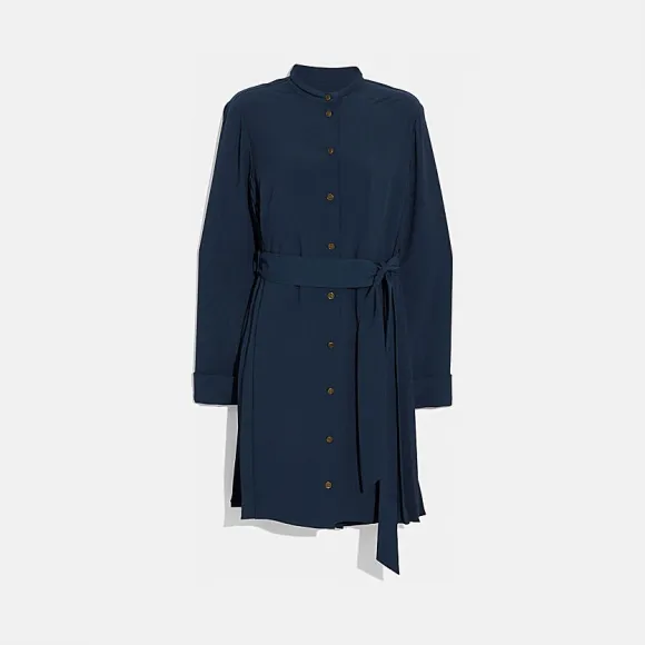 蔻驰/Coach 女士 圆点印花飘带衬衫 88954_BLK