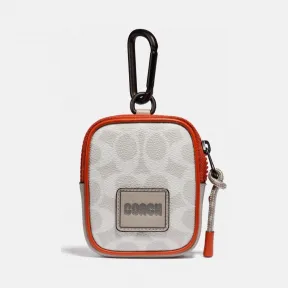 蔻驰/Coach  男士 经典标志帆布COACH贴饰混合型8号手包 908-QVW