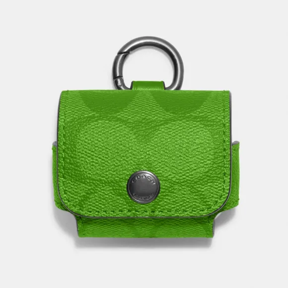 蔻驰/Coach 大号标志性帆布无线耳机盒 C1618-QBMA1