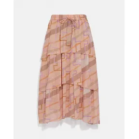 蔻驰/Coach 分层中长半身裙 C2213-E7G-14