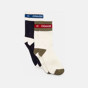 蔻驰/Coach 拼色袜子套装 C3913-SN4