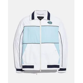 蔻驰/Coach 回收尼龙【改为锦纶】拼色混合冲锋衣 C4650-WHT-48