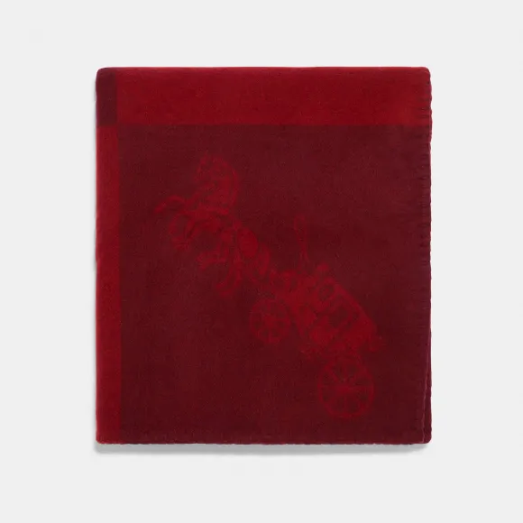 蔻驰/Coach 马和马车印花毯子 C6413-CHE