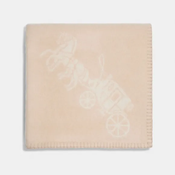 蔻驰/Coach 马和马车印花毯子 C6413-DF9-ONE