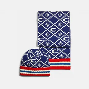 蔻驰/Coach NRD 提花帽和围巾套装 C7671-NRD-ONE