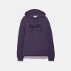 蔻驰/Coach 深紫色 马车图案连帽卫衣 C9113-A2X-XS