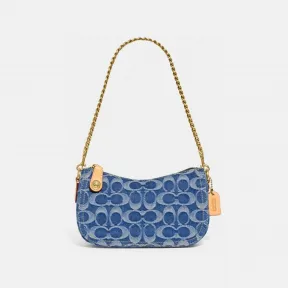 蔻驰/Coach 女士 B4/INDIGO 链条包 CA132-B4-IN