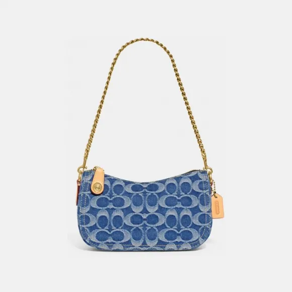 蔻驰/Coach 女士 B4/INDIGO 链条包 CA132-B4-IN