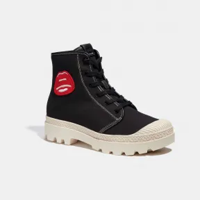 蔻驰/Coach Coach X Tom Wesselmann Trooper 中帮靴 CA432-BLK-8.5-D