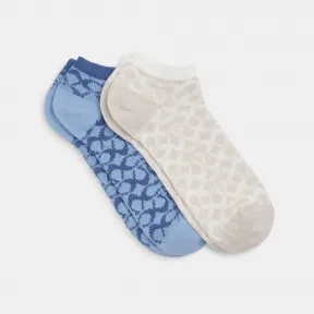 蔻驰/Coach 标志性短袜 CH395-W7G