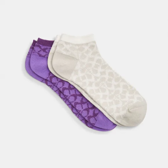 蔻驰/Coach 标志性短袜 CH395-WDM-ONE