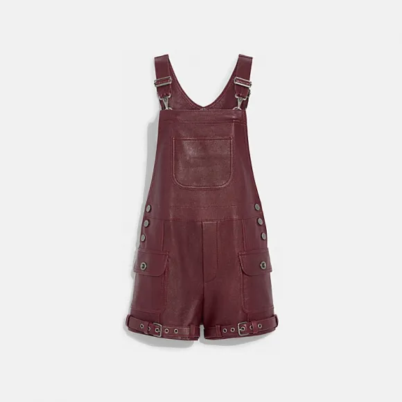 蔻驰/Coach  皮革吊带裤 CJ475-F3X