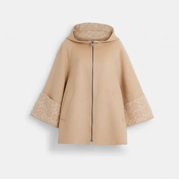 蔻驰/Coach 羊毛斗篷 CL278-OTM-M-L