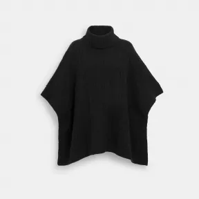 蔻驰/Coach 标志性针织斗篷 CL285-BLK-XS-S