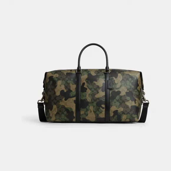 蔻驰/Coach Trekker 52 签名帆布带迷彩印花 CM037-QBGRU