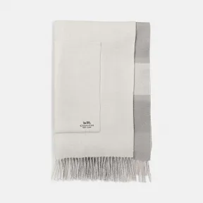 蔻驰/Coach 大尺寸双面格纹山羊绒围巾 18769_LTE